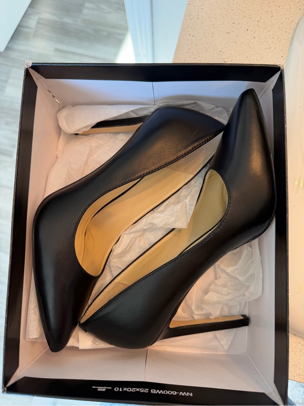 Classic Black Pointed-Toe Stiletto Pumps Nine West